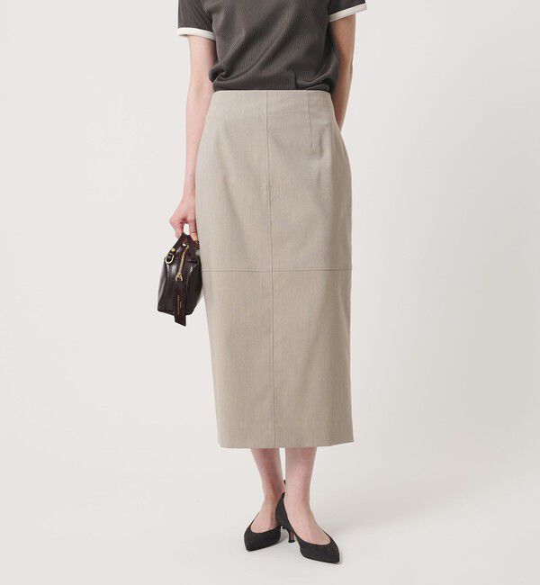 UNITED ARROWS「モク タイト ロングスカート ‐ウォッシャブル‐」|タイト|