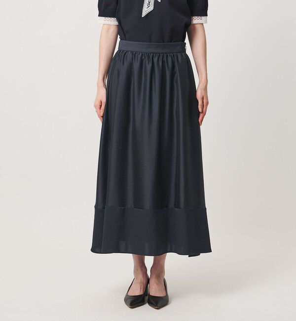 UNITED ARROWS「シルキー ギャザー スカート ‐ウォッシャブル‐」|スカート|