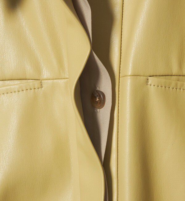 EMMEL REFINES「＜EMMEL REFINES＞EM レザーライク シャツ」|シャツ・ブラウス|