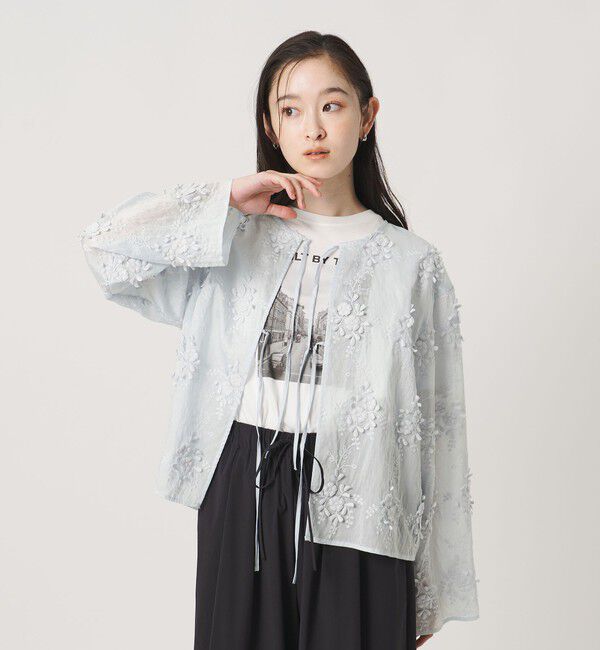 BEAUTY&YOUTH UNITED ARROWS「セルロースナイロン エンブロイダリーシャツ 2WAY」|シャツ・ブラウス|その他1