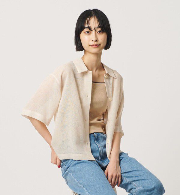 BEAUTY&YOUTH UNITED ARROWS「ポリエステル メッシュ ショートスリーブシャツ」|シャツ・ブラウス|