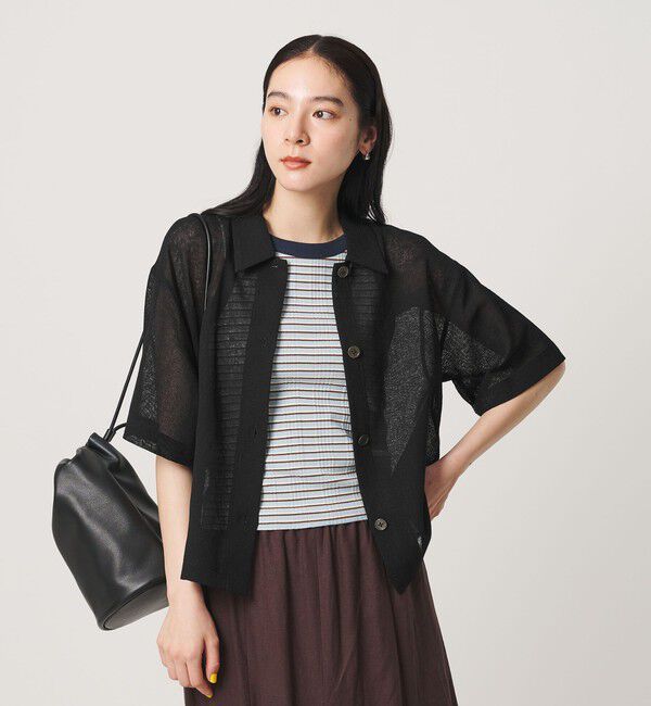 BEAUTY&YOUTH UNITED ARROWS「ポリエステル メッシュ ショートスリーブシャツ」|シャツ・ブラウス|
