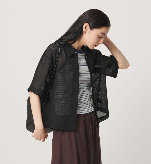 BEAUTY&YOUTH UNITED ARROWS「ポリエステル メッシュ ショートスリーブシャツ」|シャツ・ブラウス|