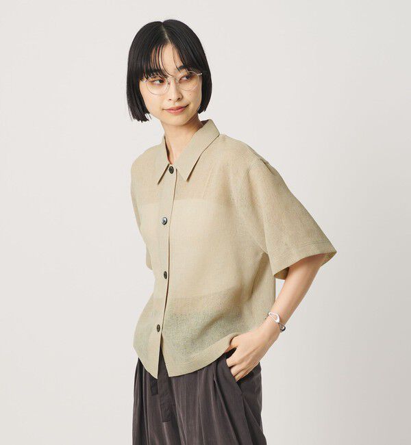 BEAUTY&YOUTH UNITED ARROWS「ポリエステル メッシュ ショートスリーブシャツ」|シャツ・ブラウス|