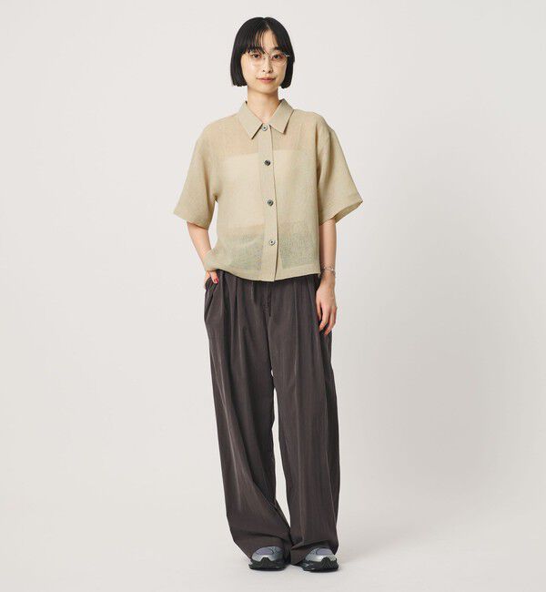 BEAUTY&YOUTH UNITED ARROWS「ポリエステル メッシュ ショートスリーブシャツ」|シャツ・ブラウス|