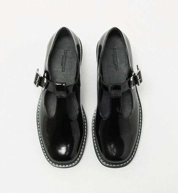 BEAUTY&YOUTH UNITED ARROWS「レザーライク Tストラップ ローファー」|ビジネス・ドレスシューズ|