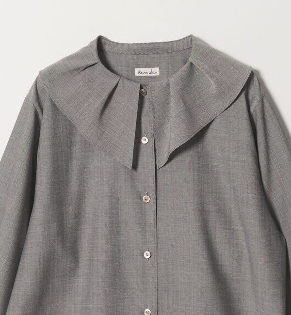 STEVEN ALAN「＜Steven Alan＞タックカラー シャツ」|チュニック|