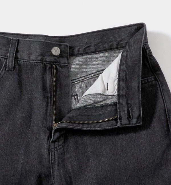 BEAUTY&YOUTH UNITED ARROWS「フリル テーパード デニムパンツ」|デニム|