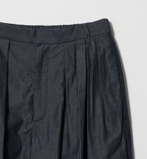 UNITED ARROWS「デニムライク タック ビッグ ワイドパンツ」|スラックス|