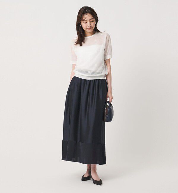 UNITED ARROWS「シルキー ギャザー スカート ‐ウォッシャブル‐」|スカート|