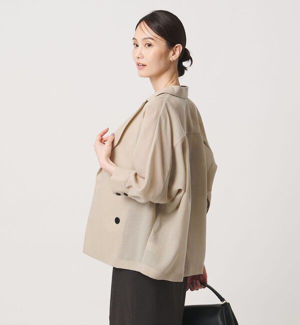 UNITED ARROWS「シアー ドルマン ブラウス ジャケット ‐ウォッシャブル‐」|テーラードジャケット|