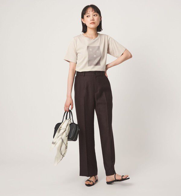 UNITED ARROWS green label relaxing「ロゴ ショートスリーブ プルオーバー カットソー 接触冷感」|Tシャツ・カットソー|