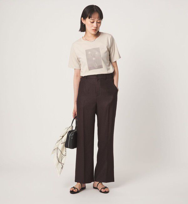 UNITED ARROWS green label relaxing「ロゴ ショートスリーブ プルオーバー カットソー 接触冷感」|Tシャツ・カットソー|