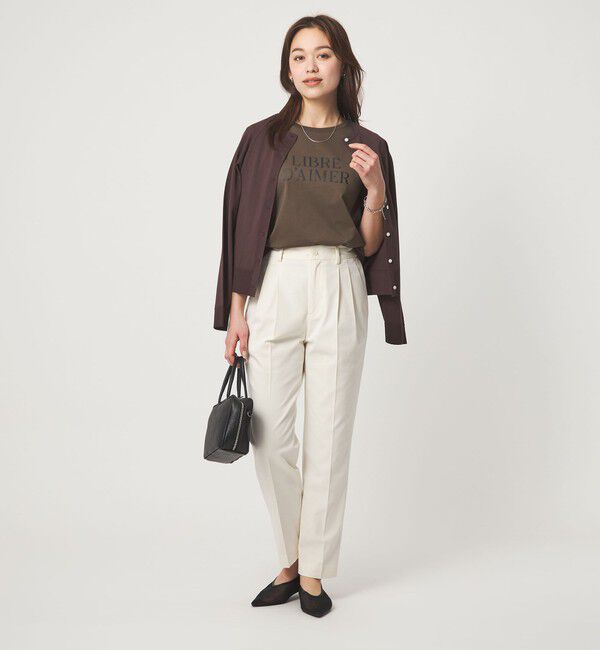 UNITED ARROWS green label relaxing「ロゴ ショートスリーブ プルオーバー カットソー 接触冷感」|Tシャツ・カットソー|