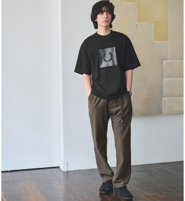 UNITED ARROWS green label relaxing「【国内EXCLUSIVE】＜FRED PERRY＞ボックス ロゴ Tシャツ」|Tシャツ・カットソー|