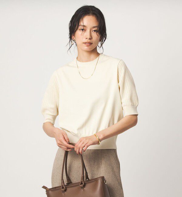 UNITED ARROWS green label relaxing「ショート スリーブ プルオーバー ニット」|ニット・セーター|