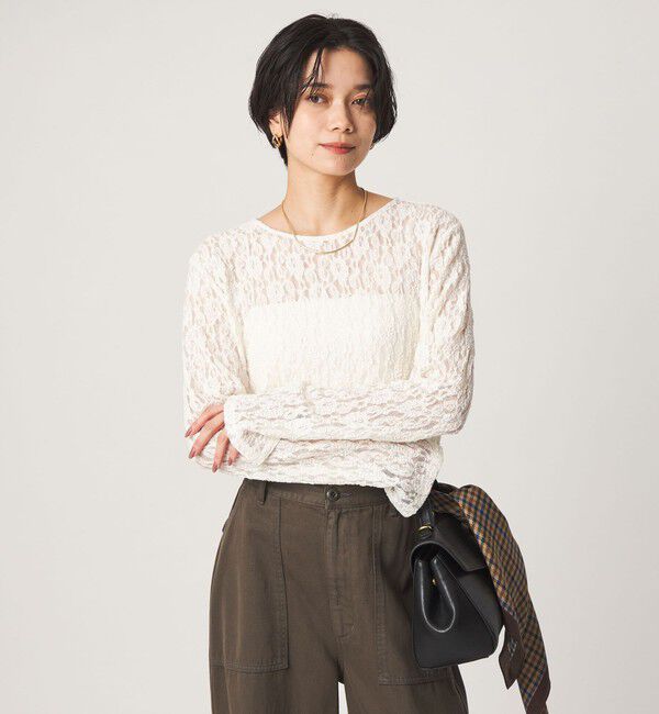 UNITED ARROWS green label relaxing「レース プルオーバー カットソー」|Tシャツ・カットソー|