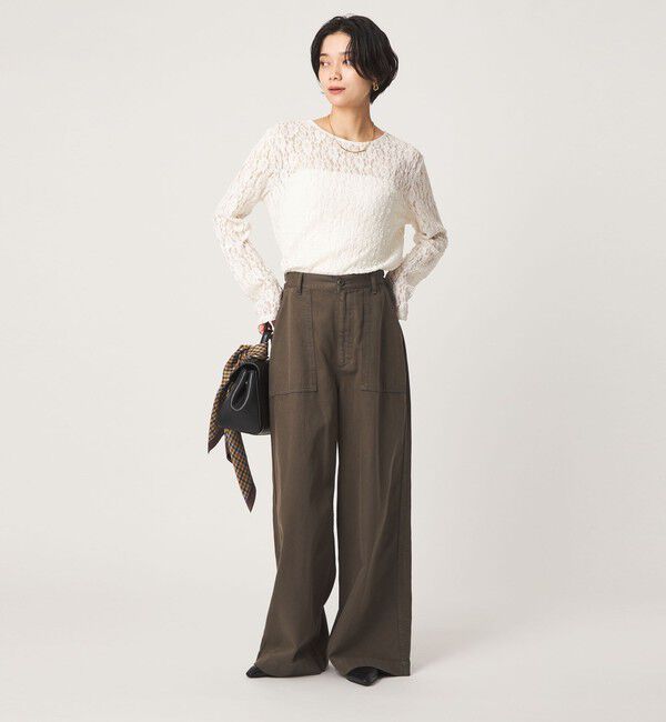 UNITED ARROWS green label relaxing「レース プルオーバー カットソー」|Tシャツ・カットソー|