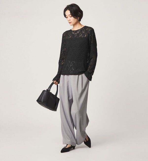 UNITED ARROWS green label relaxing「レース プルオーバー カットソー」|Tシャツ・カットソー|