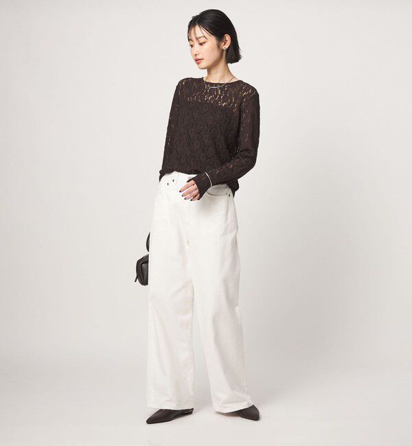 UNITED ARROWS green label relaxing「レース プルオーバー カットソー」|Tシャツ・カットソー|