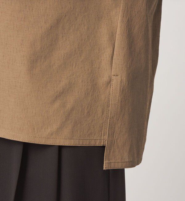 UNITED ARROWS green label relaxing「Breeze Cool ボートネック 7分袖 ブラウス マシンウォッシャブル 吸水速乾 通気性 UVカット」|シャツ・ブラウス|