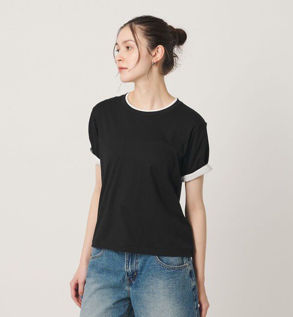 BEAUTY&YOUTH UNITED ARROWS「麻コットン レイヤード クルーネック Tシャツ」|Tシャツ・カットソー|