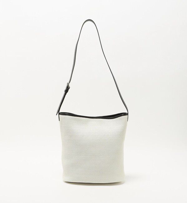 BEAUTY&YOUTH UNITED ARROWS「ウーブン メッシュ バケット ショルダー バッグ」|ショルダー・メッセンジャー|OFF WHITE