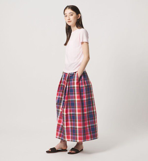 UNITED ARROWS「マドラス チェック スカート」|スカート|