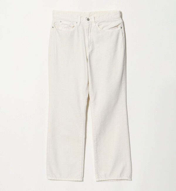 UNITED ARROWS「【別注】＜KURO＞MONTE/ホワイト セミフレア デニムパンツ」|デニム|WHITE