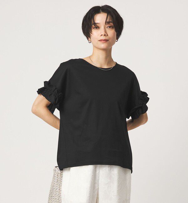 UNITED ARROWS green label relaxing「ソデフリル Tシャツ 汗染み防止」|Tシャツ・カットソー|
