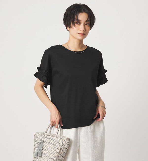 UNITED ARROWS green label relaxing「ソデフリル Tシャツ 汗染み防止」|Tシャツ・カットソー|