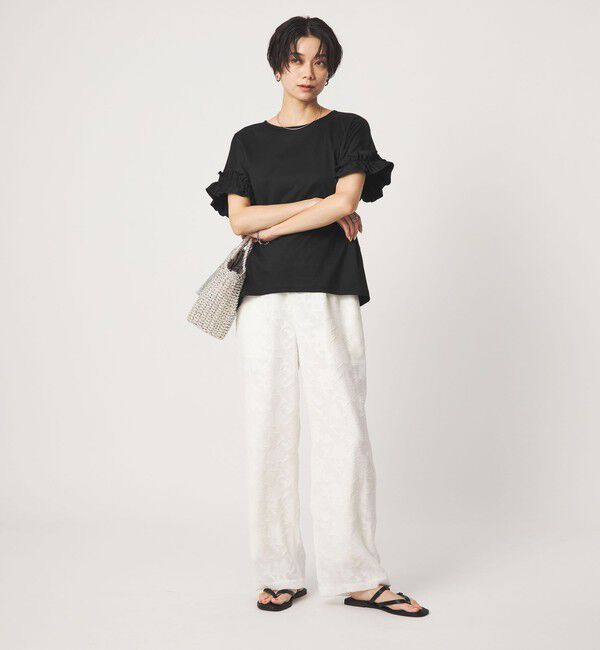 UNITED ARROWS green label relaxing「ソデフリル Tシャツ 汗染み防止」|Tシャツ・カットソー|