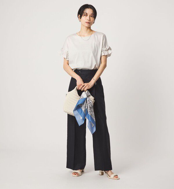 UNITED ARROWS green label relaxing「ソデフリル Tシャツ 汗染み防止」|Tシャツ・カットソー|