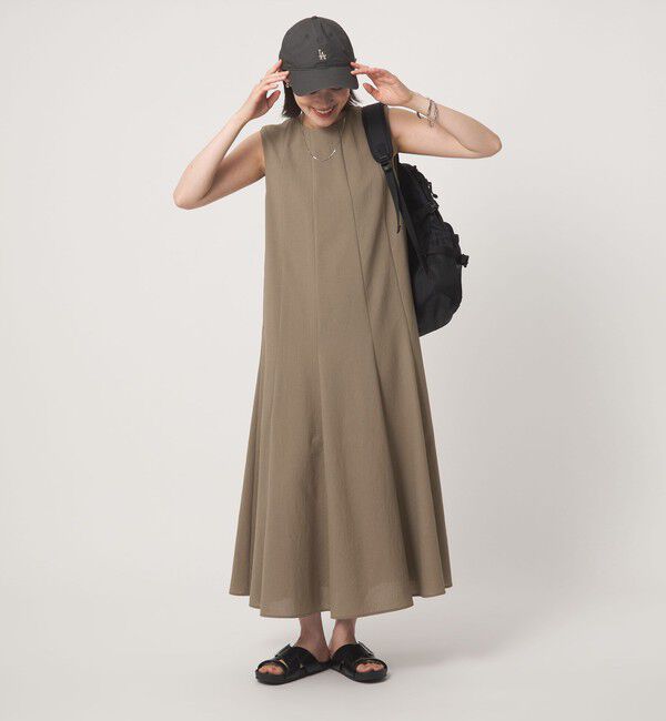 UNITED ARROWS green label relaxing「［size SHORT/TALLあり］ドライクロス ワンピース マシンウォッシャブル 通気性」|ワンピース|