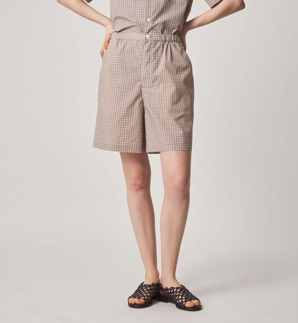STEVEN ALAN「＜Steven Alan＞チェック ショートパンツ」|その他|BEIGE