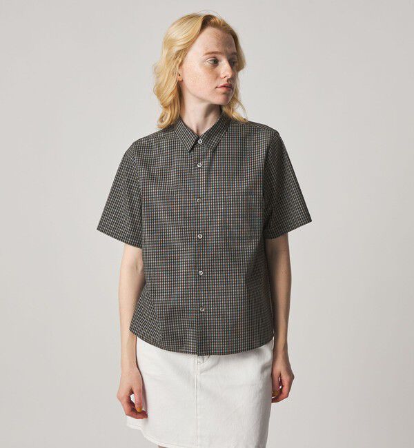 STEVEN ALAN「＜Steven Alan＞チェック ショートスリーブ シャツ」|シャツ・ブラウス|