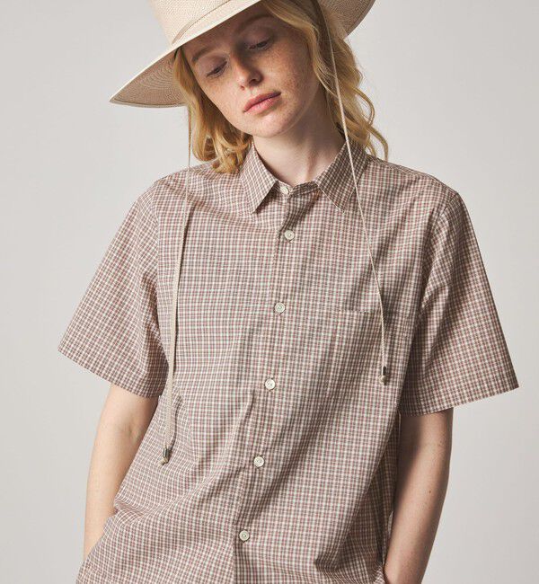 STEVEN ALAN「＜Steven Alan＞チェック ショートスリーブ シャツ」|シャツ・ブラウス|