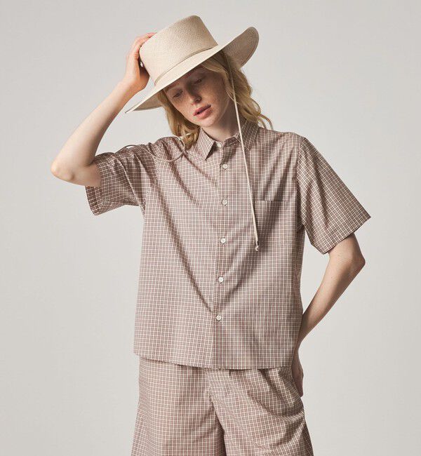 STEVEN ALAN「＜Steven Alan＞チェック ショートスリーブ シャツ」|シャツ・ブラウス|