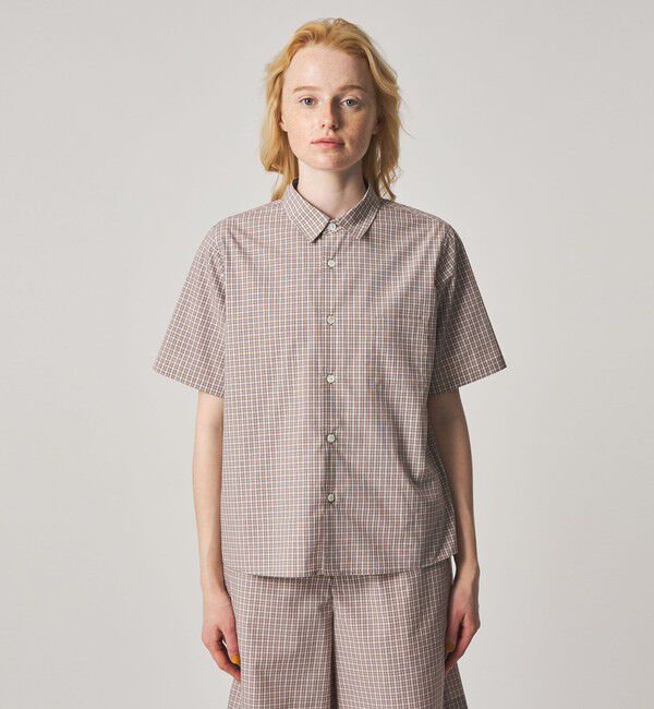 STEVEN ALAN「＜Steven Alan＞チェック ショートスリーブ シャツ」|シャツ・ブラウス|