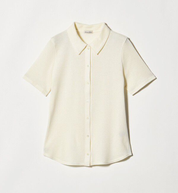 STEVEN ALAN「＜Steven Alan＞リブ ハーフスリーブ シャツカーディガン」|カーディガン|