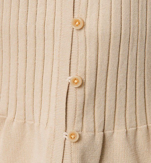 BEAUTY&YOUTH UNITED ARROWS「【WEB限定 Wardrobe DAILY MINIMAL】ペプラム2WAY ノースリーブリブニット ウォッシャブル」|ニット・セーター|