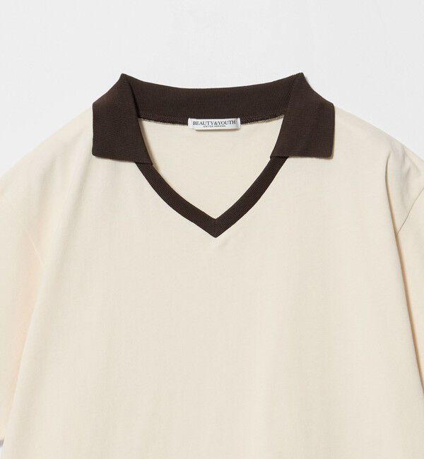 BEAUTY&YOUTH UNITED ARROWS「コットン 2トーン Vネック プルオーバー」|Tシャツ・カットソー|