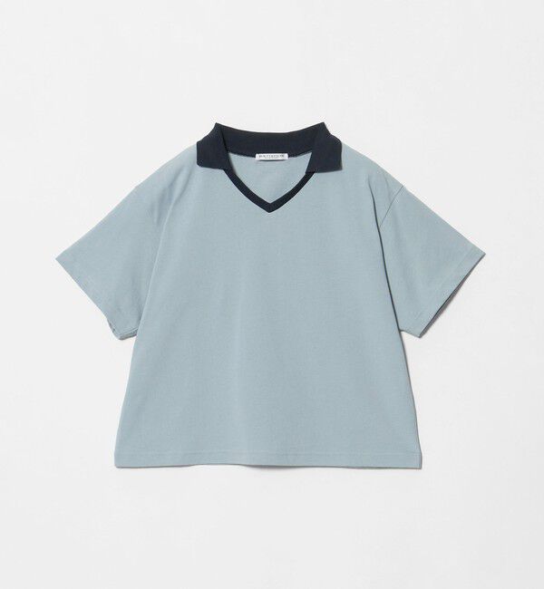 BEAUTY&YOUTH UNITED ARROWS「コットン 2トーン Vネック プルオーバー」|Tシャツ・カットソー|