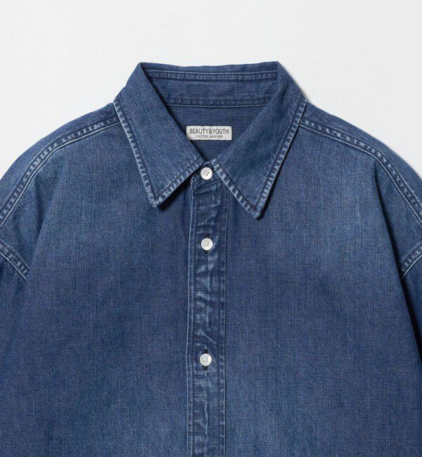 BEAUTY&YOUTH UNITED ARROWS「シェービング デニム レギュラーカラー シャツ GRANDE型」|シャツ・ブラウス|