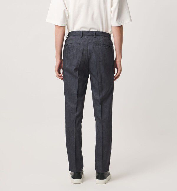 UNITED ARROWS「テックデニム 1プリーツ パンツ UA COZY ウォッシャブル ヨコストレッチ」|スラックス|