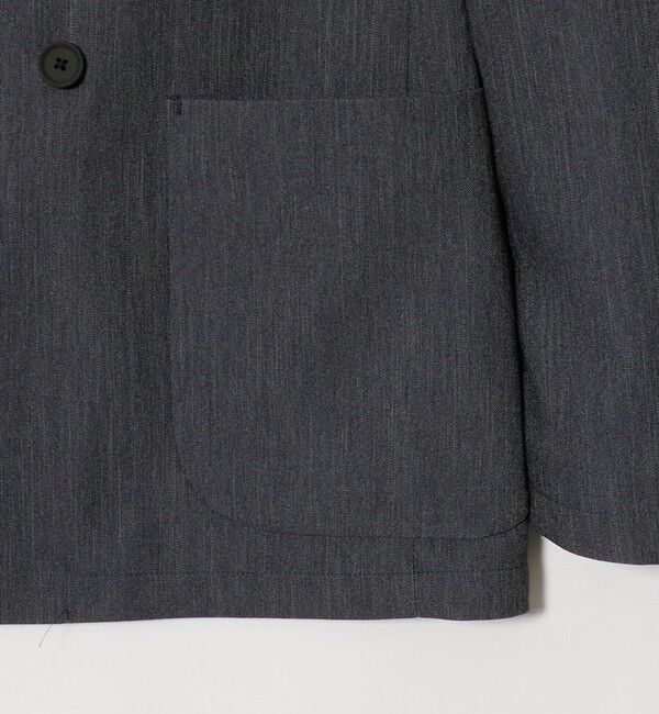 UNITED ARROWS「テックデニム ダブル 4ボタン テーラードジャケット UA COZY ウォッシャブル ヨコストレッチ」|テーラードジャケット|
