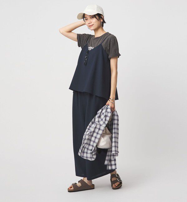 UNITED ARROWS green label relaxing「［size SHORT/TALLあり］ドライクロス オールインワン ストレッチ 通気性」|オールインワン|NAVY