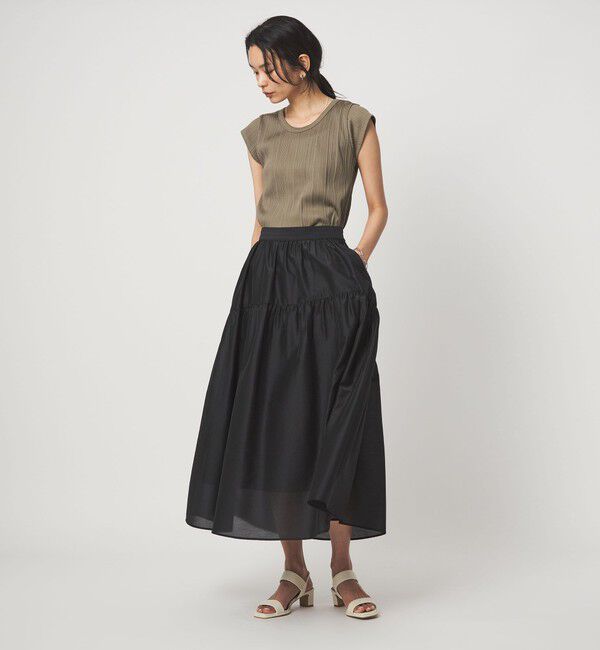 UNITED ARROWS green label relaxing「ランダム ブライトリブ Uネック カットソー」|Tシャツ・カットソー|