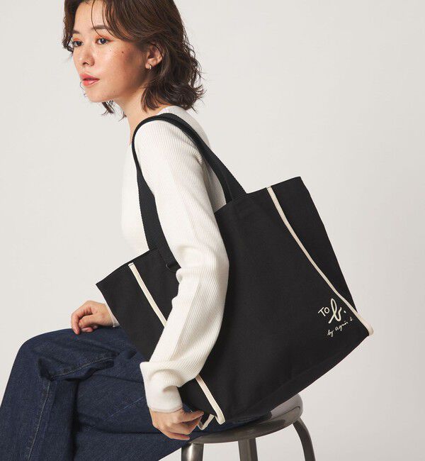 UNITED ARROWS green label relaxing「＜To b. by agnes b.コラボ＞トートバッグ」|トートバッグ|BLACK