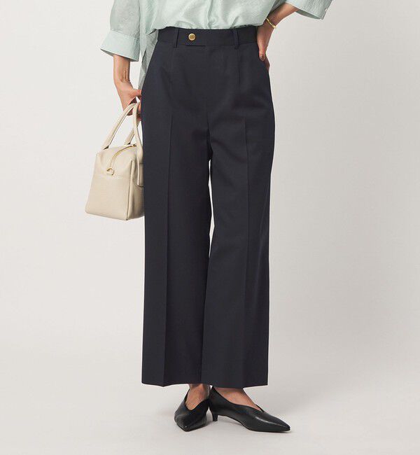 UNITED ARROWS green label relaxing「［size SHORT/TALLあり］Greed グリード ストレート パンツ ウォッシャブル」|スラックス|NAVY